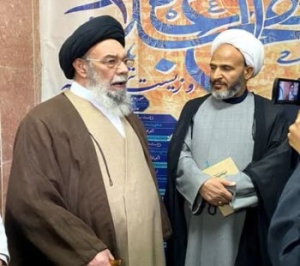 آیت الله طباطبایی نژادنماینده ولی فقیه و امام جمعه وقت اصفهان در روز جوان در کنگره نهج البلاغه اصفهان